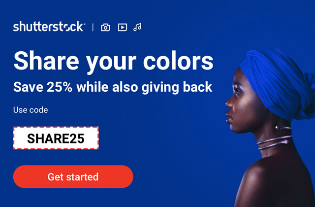 25% off Shutterstock