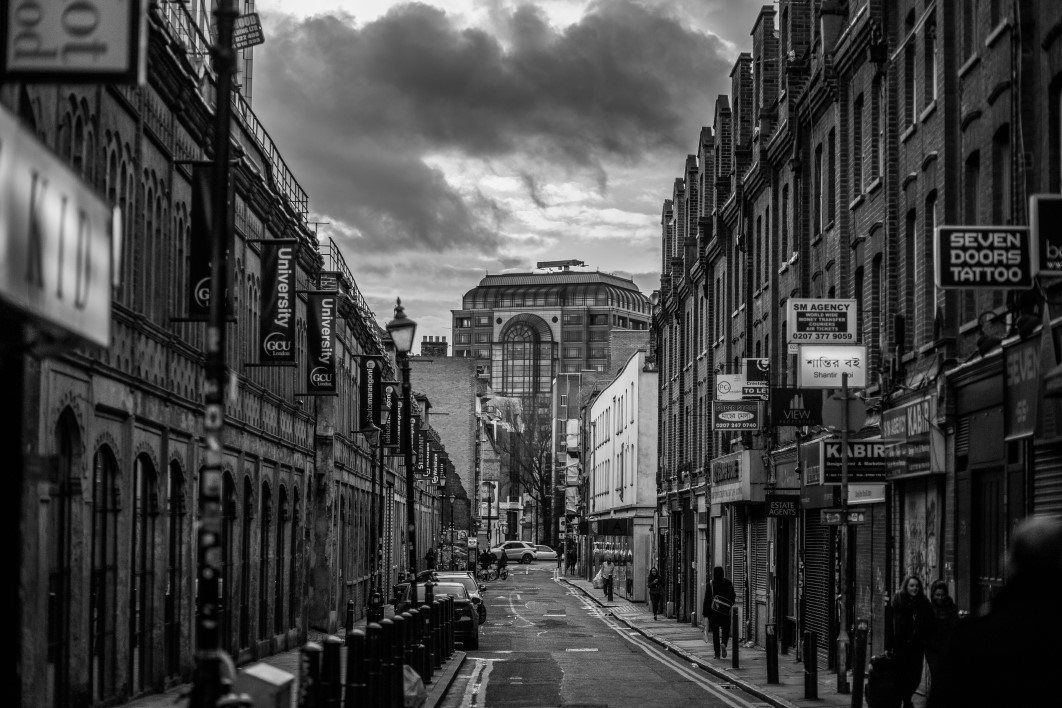 London Street in Black & White