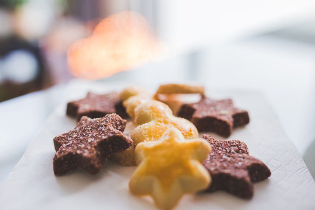 Bokeh Star Shaped Cookies