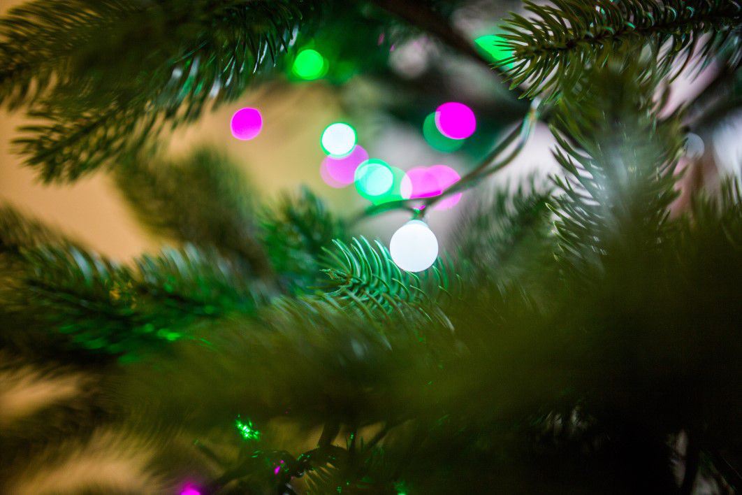 Christmas Tree Lights Bokeh