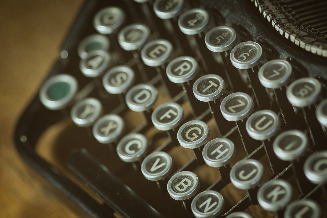 Closeup Vintage Typewriter