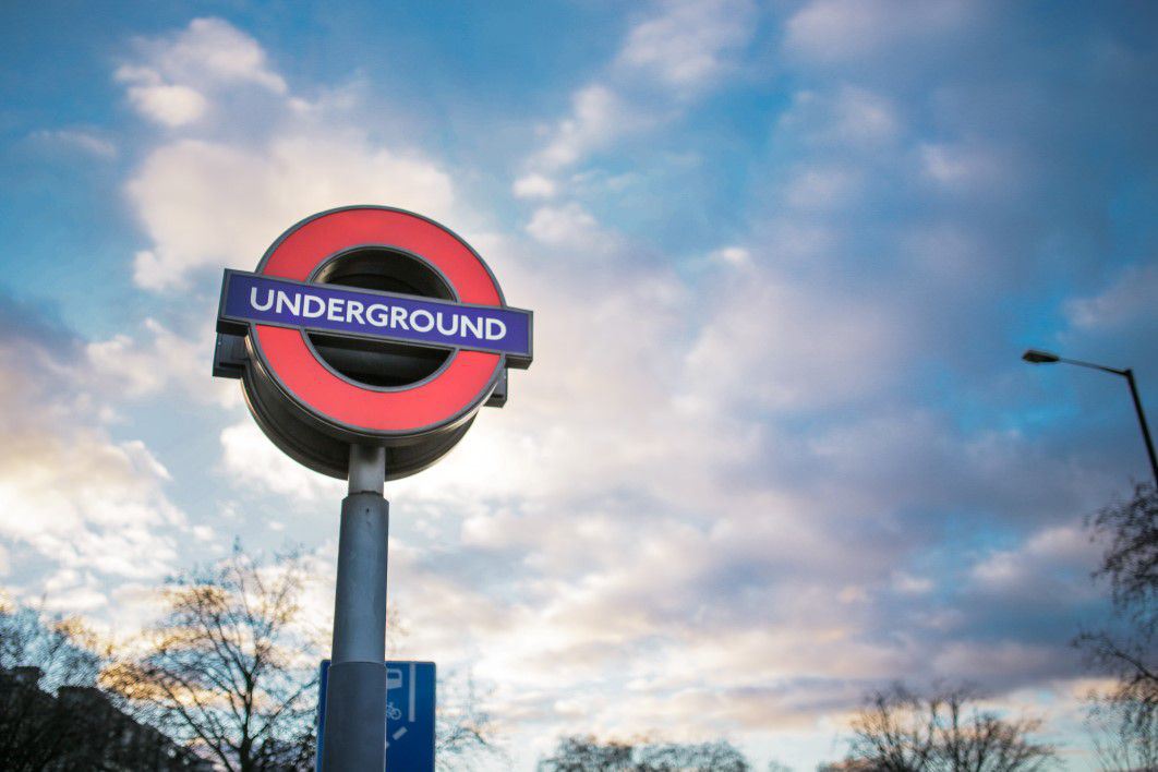 London Underground Side Clouds Royalty Free Photo