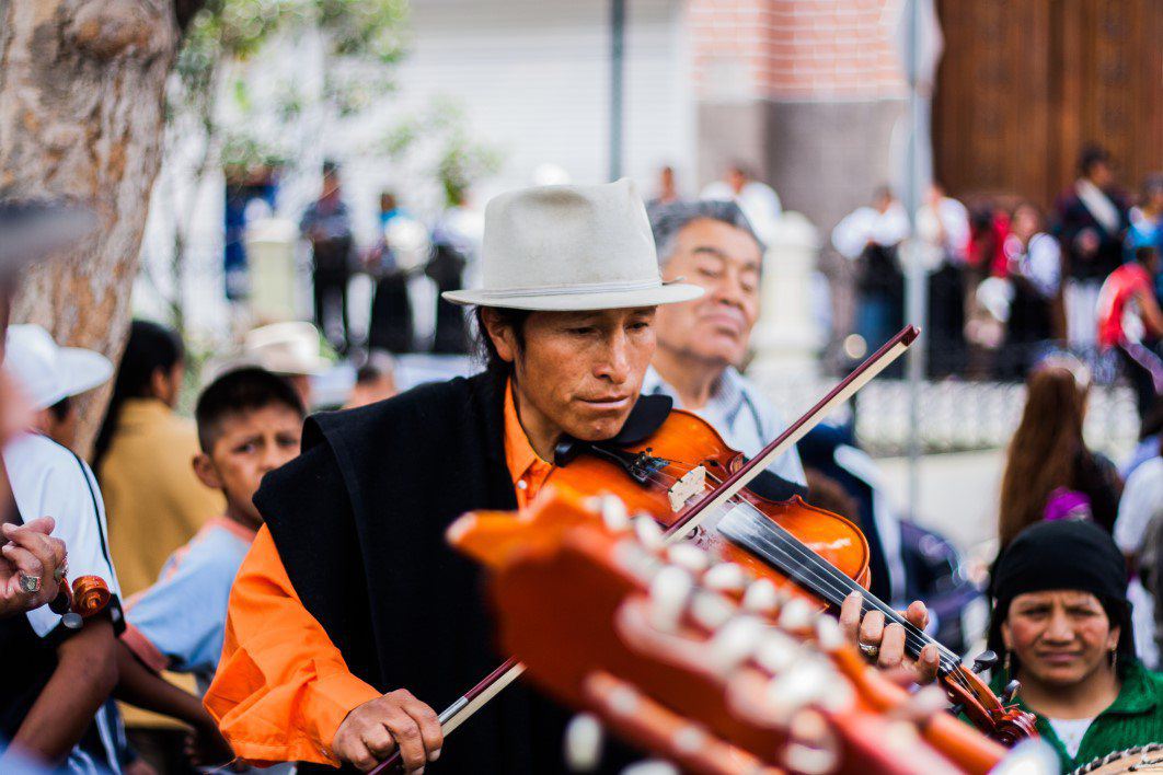 Man Playing Violin Street