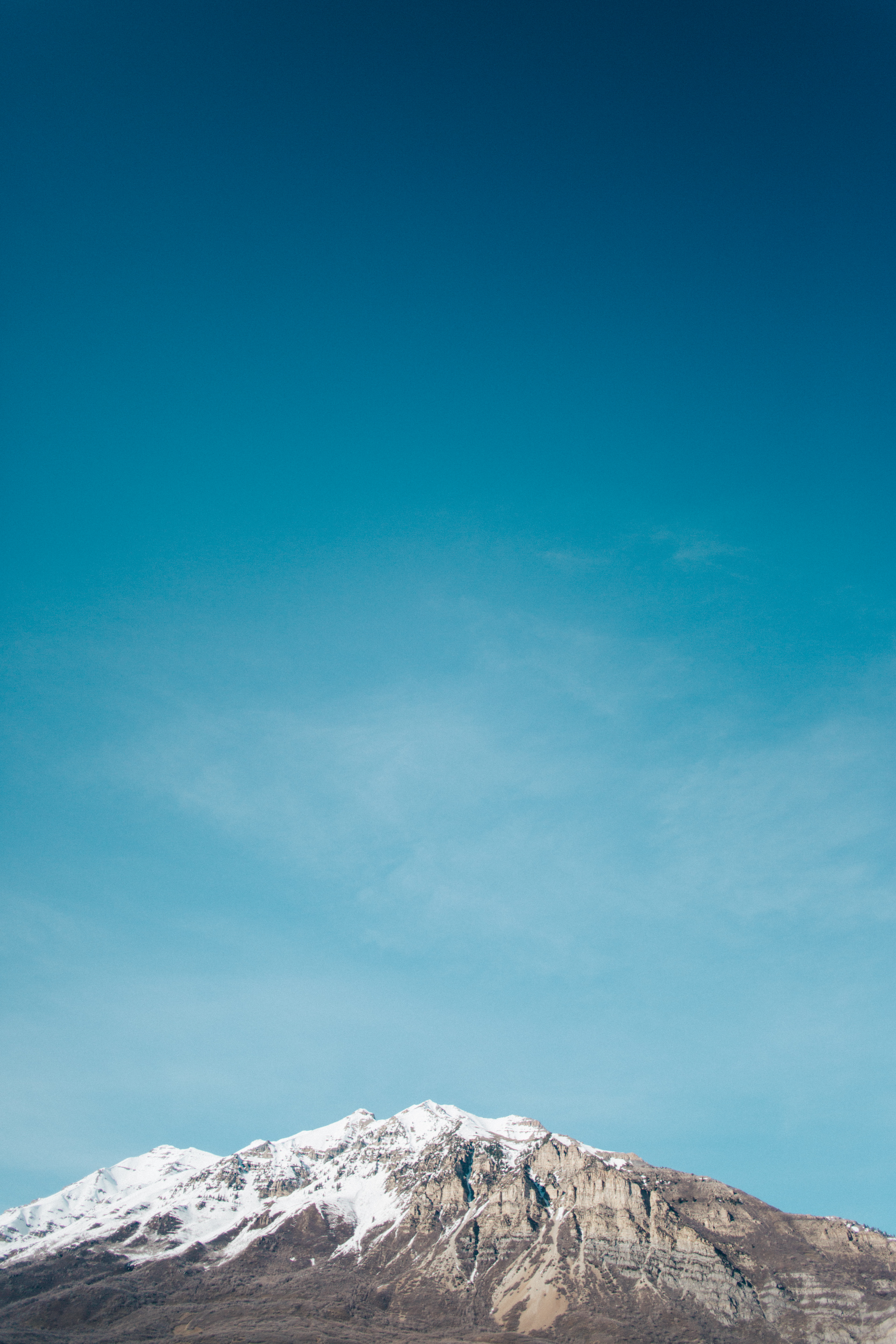 Mountain Landscape with Blue Sky