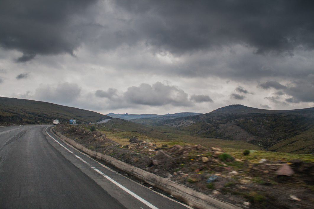 Road Clouds Mountain Car