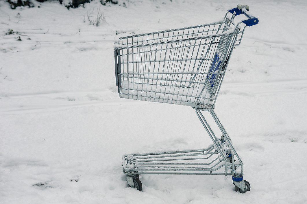 Shopping Cart Snow