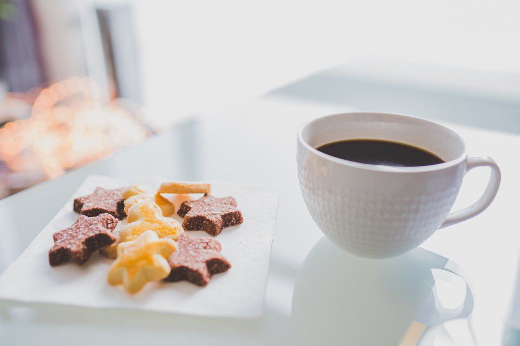 Star Shaped Cookies Coffee