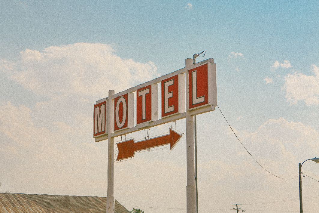 Retro Motel Arrow Sign
