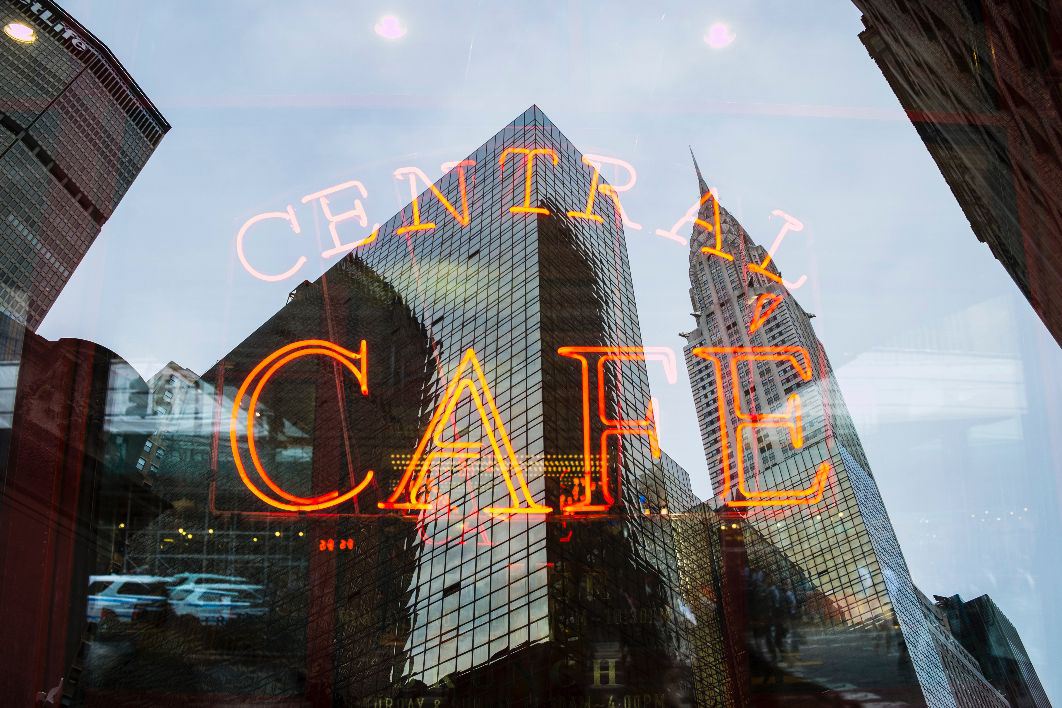 Central Cafe Neon Sign