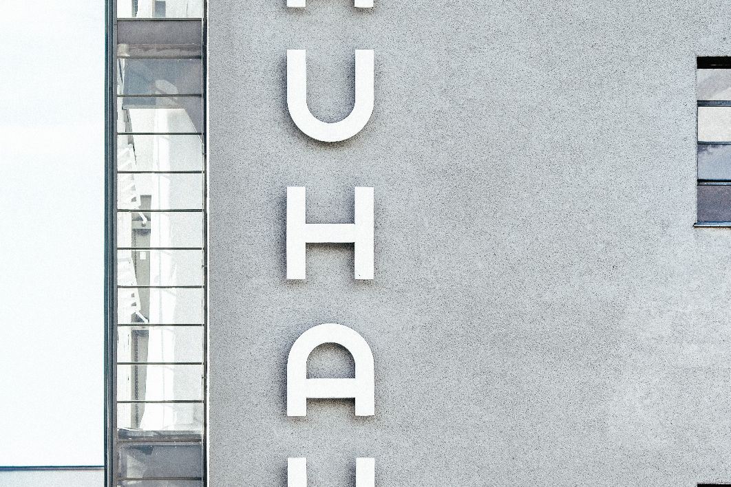 Large Bauhaus Sign