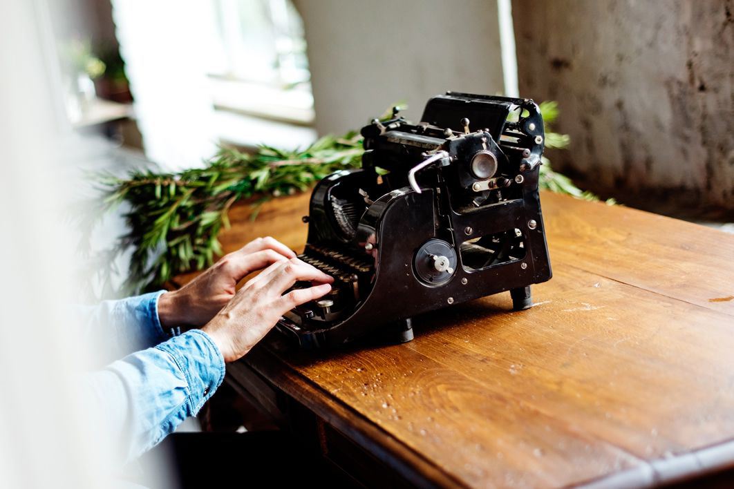 Typing Vintage Typewriter