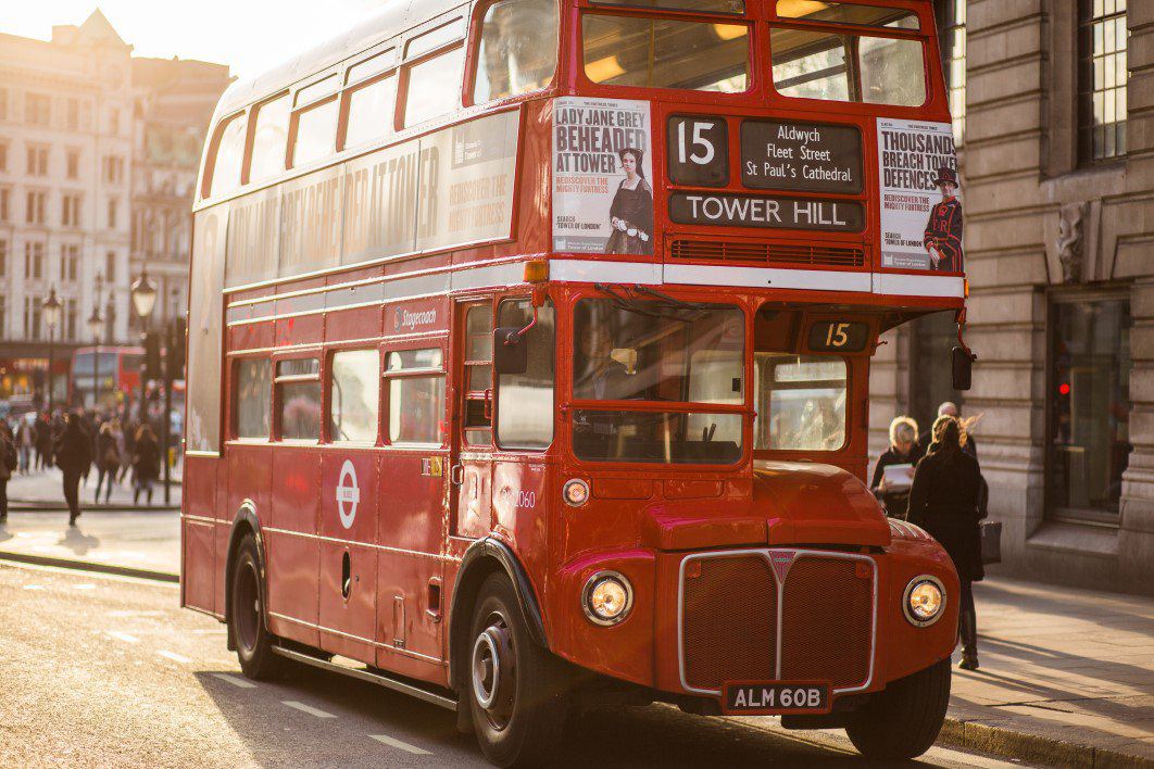 Vintage Red London Bus