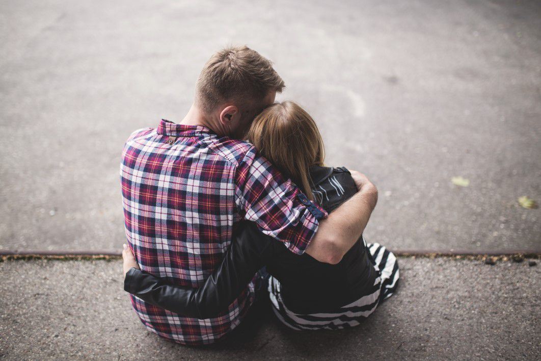 Young Couple Cuddling