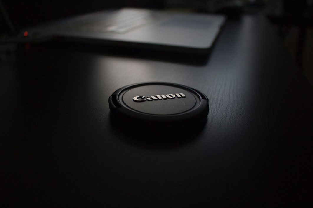 Black Canon Lens Cap