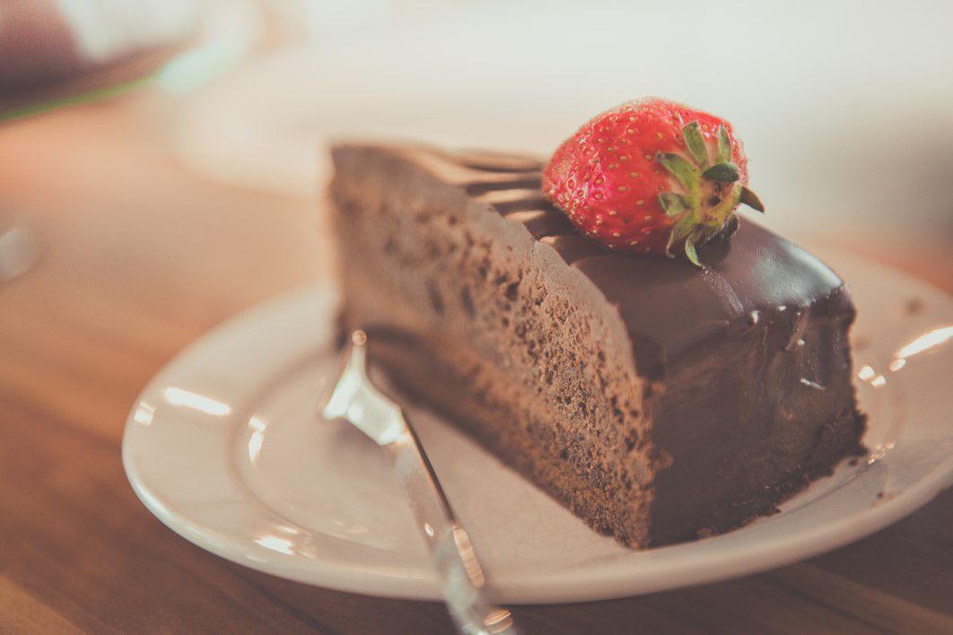 Chocolate Cake Strawberry Fruit