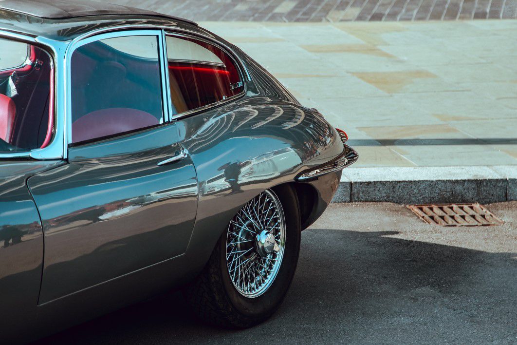 Classic Black Jaguar Car
