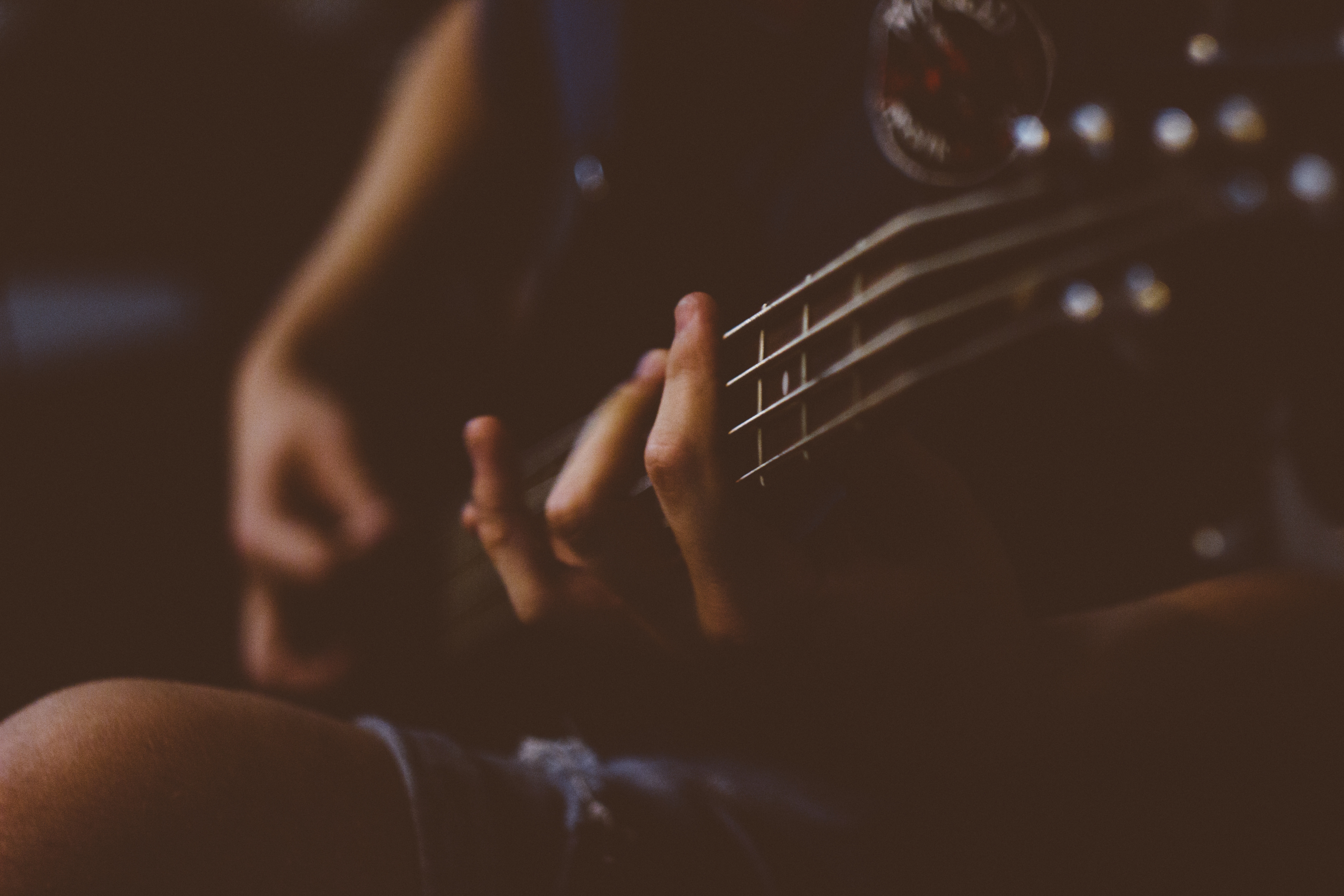 Closeup Playing Guitar Free Stock Photo Negativespace