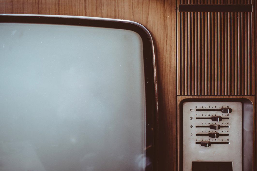 Closeup Vintage Television