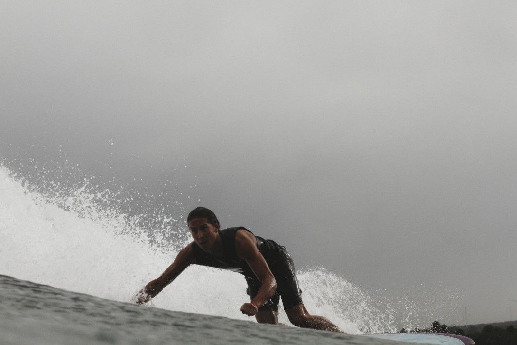 Man Surfing Sea