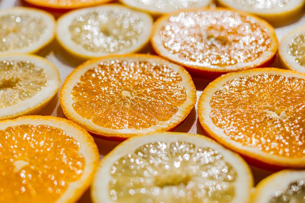 Oranges Lemons Slices Fresh