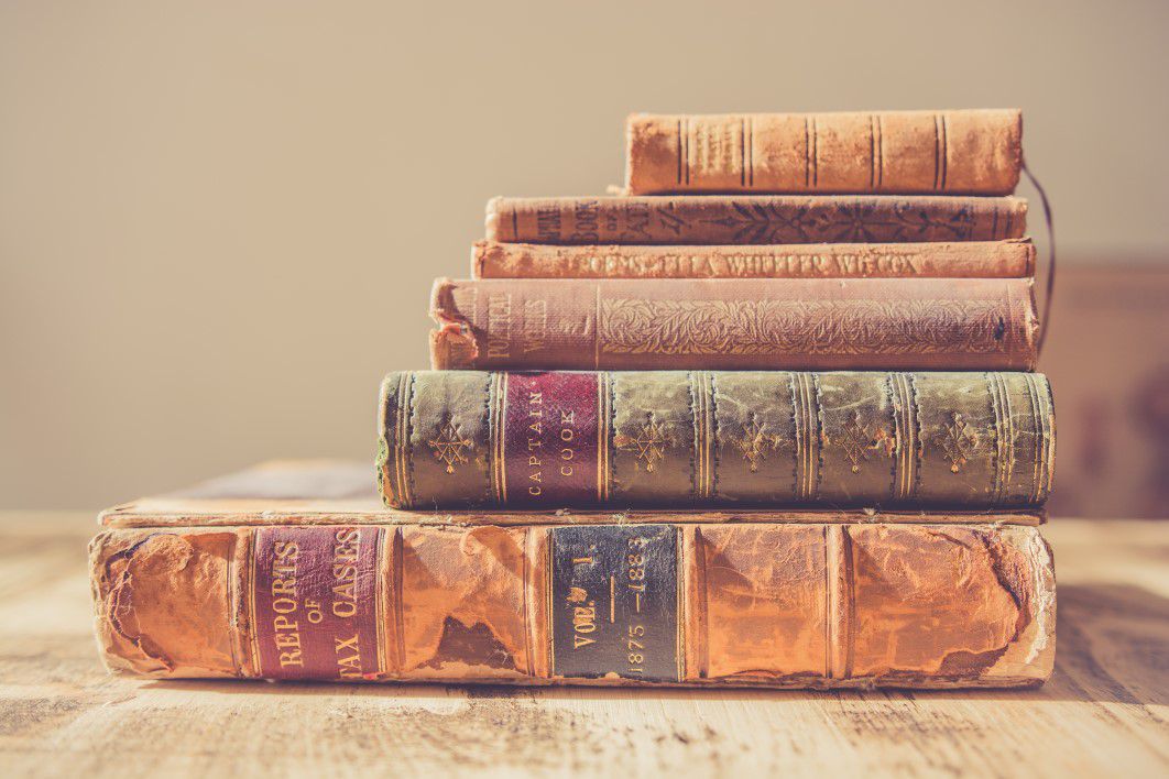 Vintage Photo Album with Stack of Old Photo-frames Stock