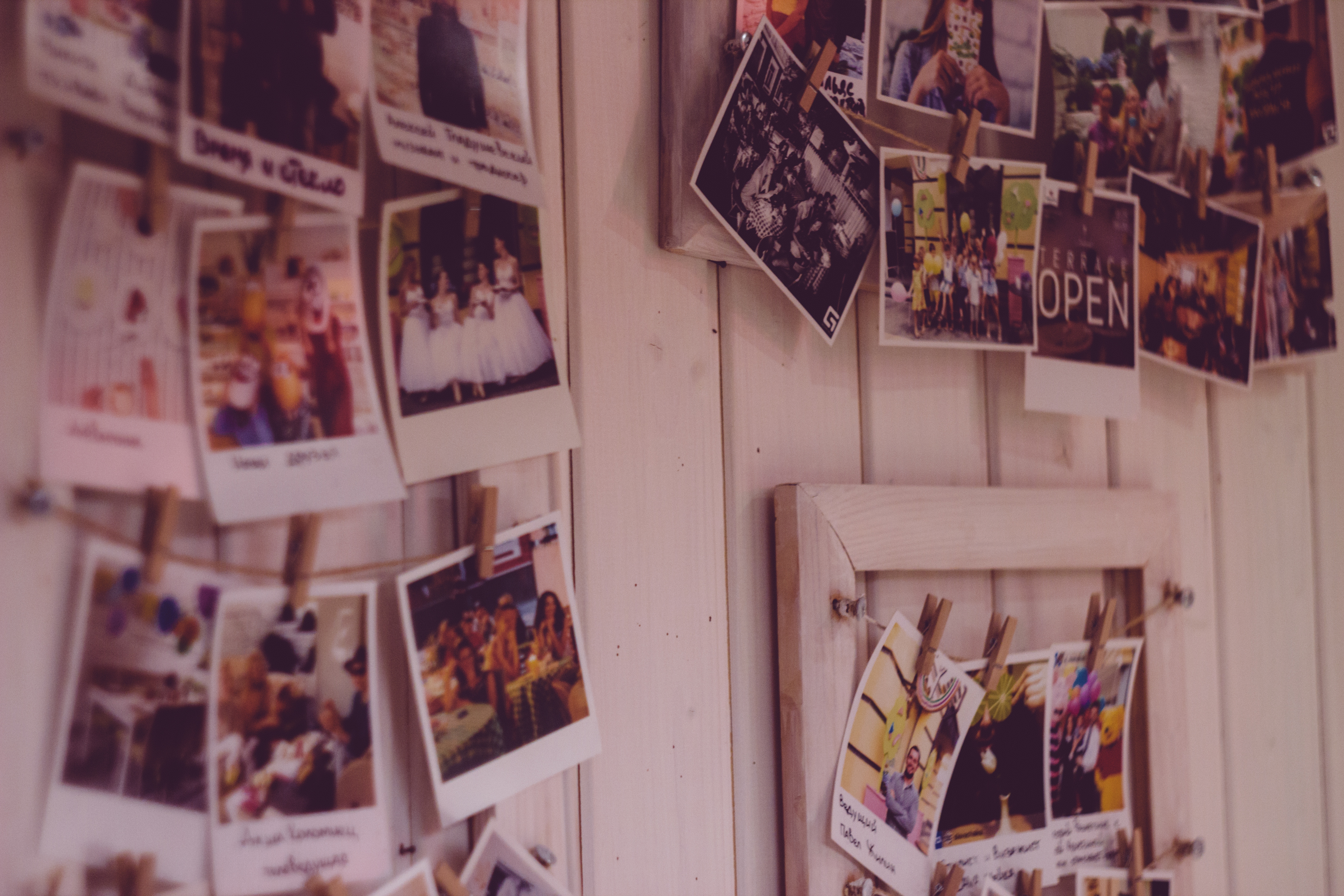 Vintage Polaroid Photo Wall