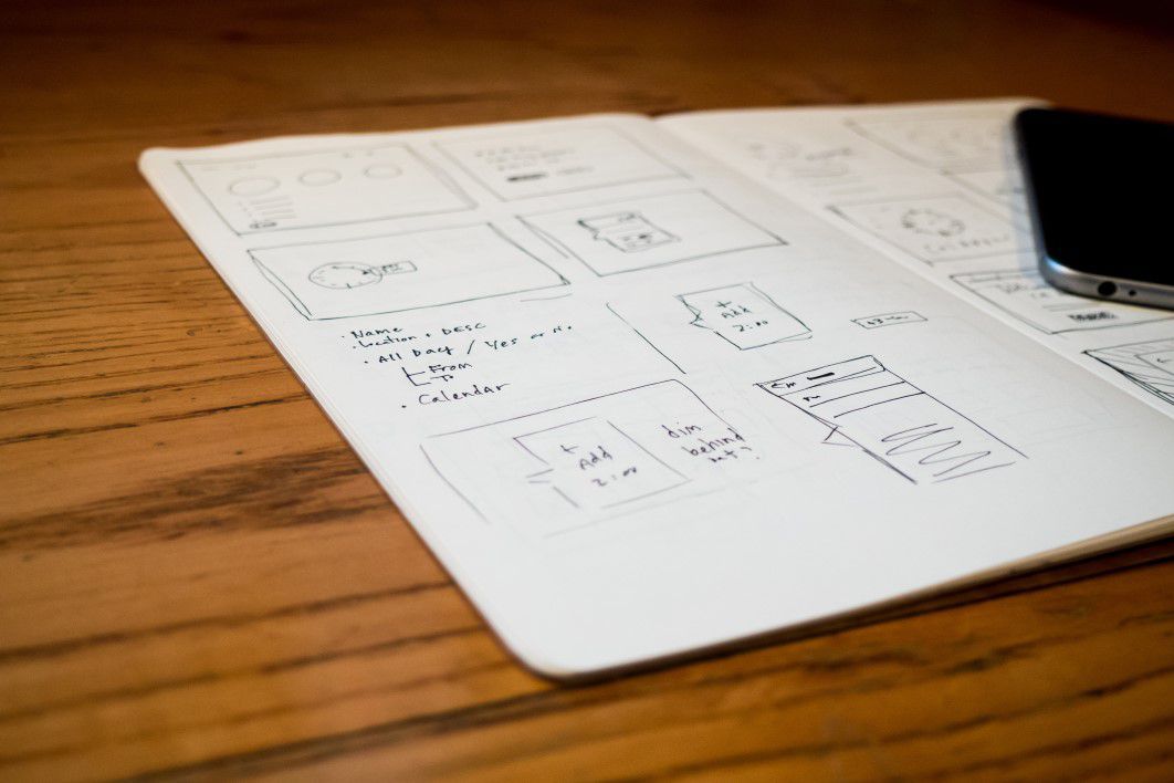 Wireframe Mobile App Sketch iPhone