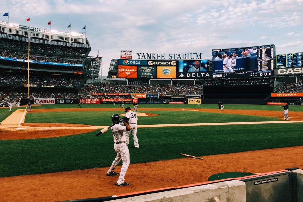 Professional Baseball Yankee Stadium