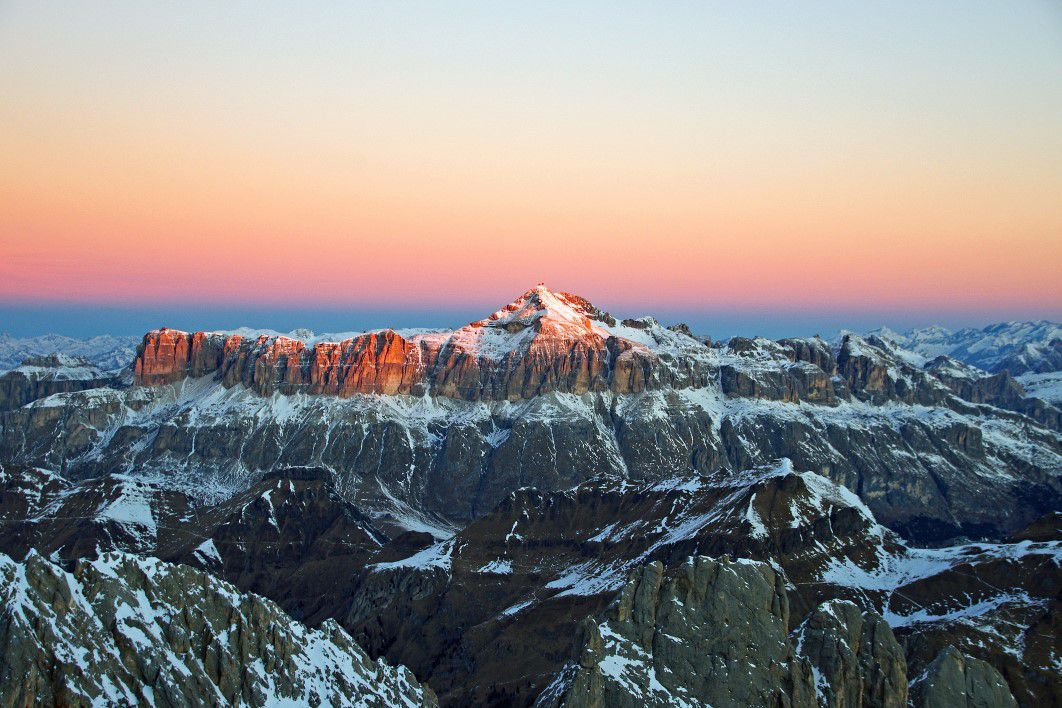 Alps Snow Sunrise Morning