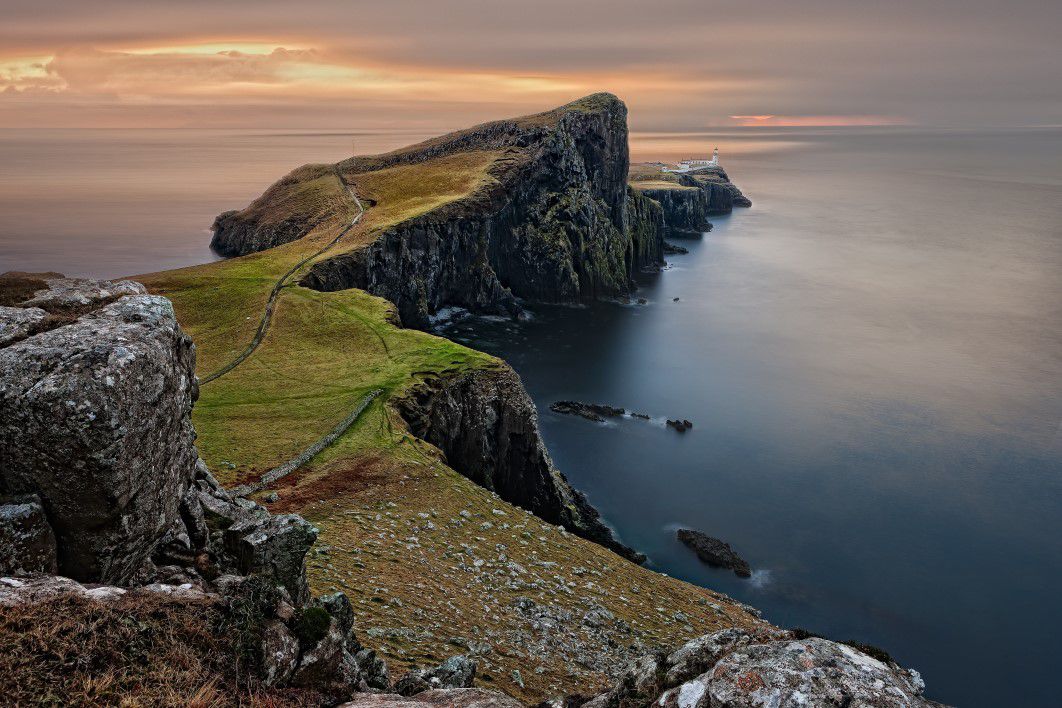 Sea Cliffs Mountains Scotland