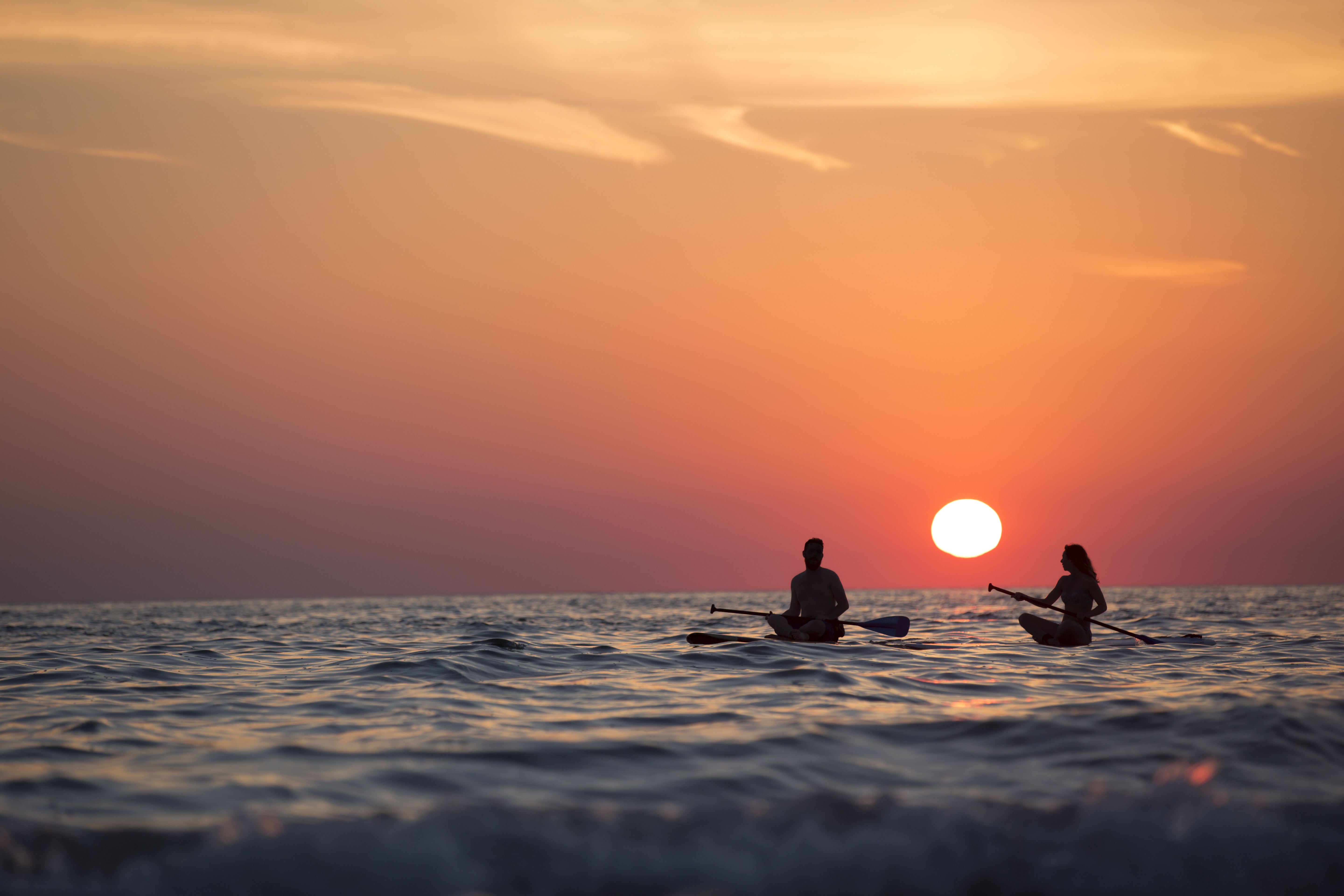 Sea Canoe Sunset