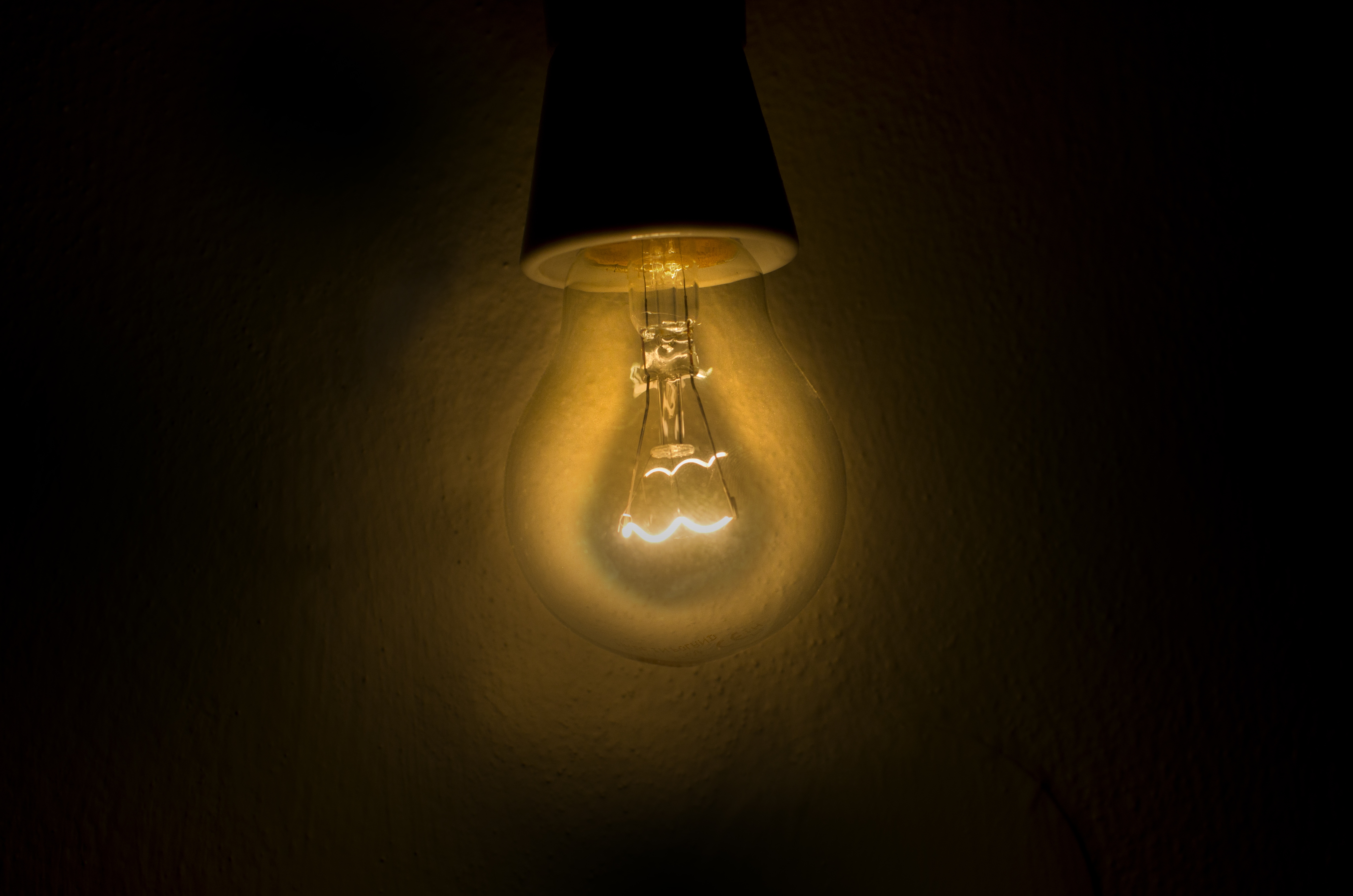 Vintage Lightbulb Light Glow