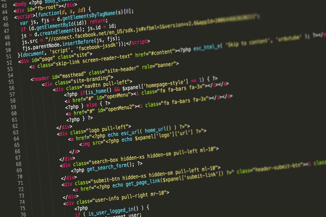 Code HTML Dark Background
