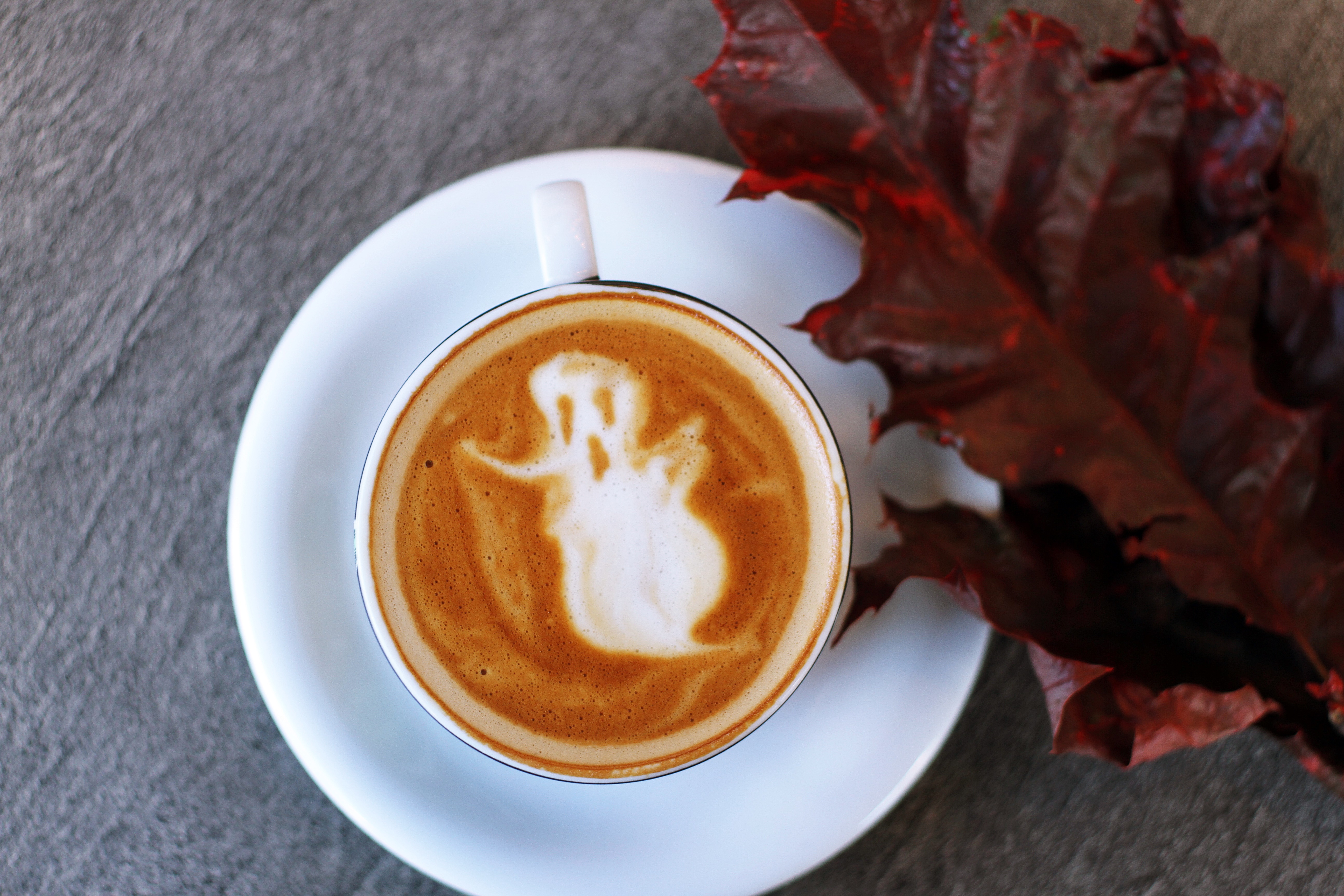 Coffee Ghost Cappuccino Halloween Free Stock Photo ...