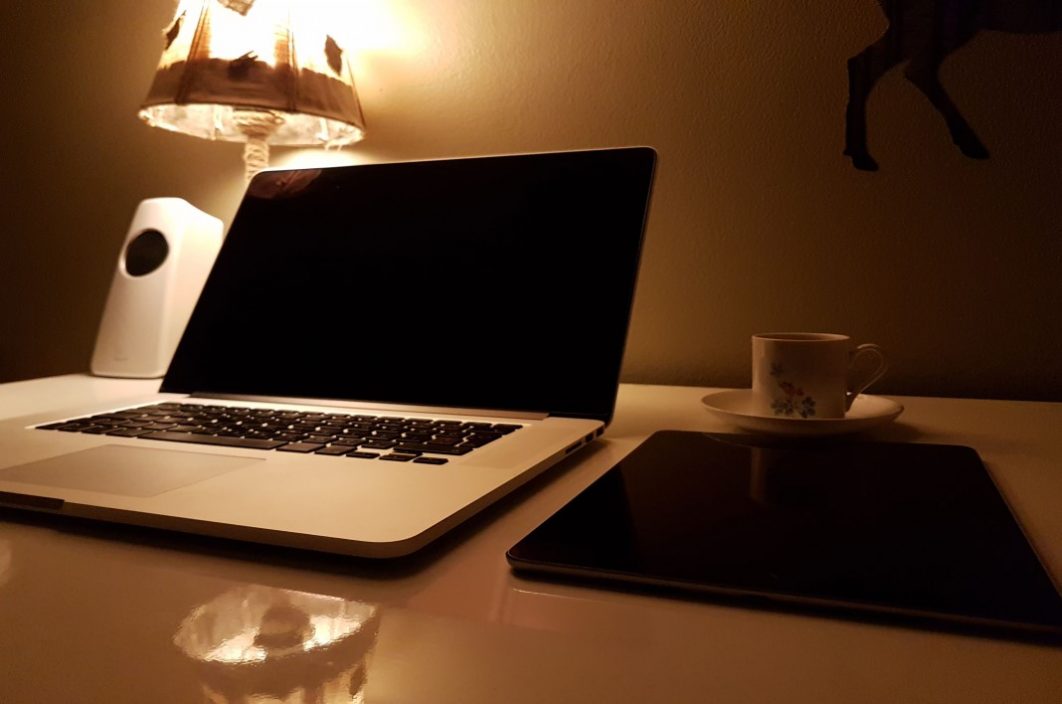 Light MacBook Desk