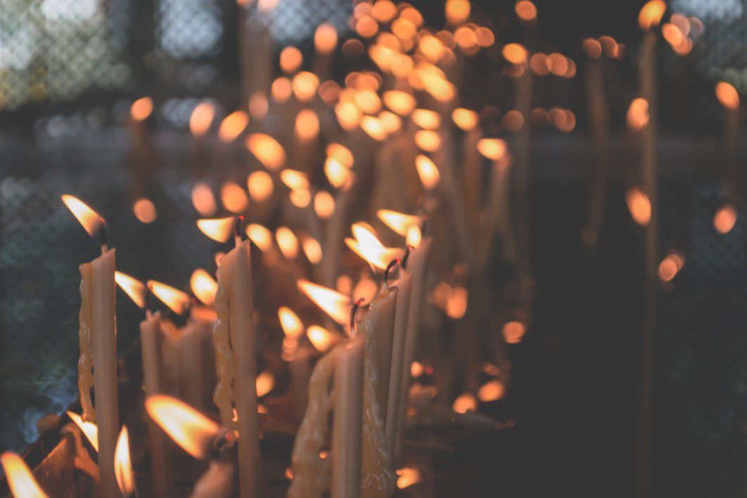 Glowing Candles Burn