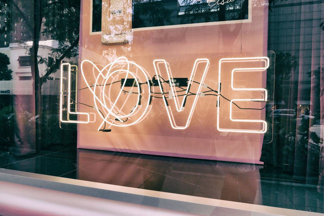 Love Neon Sign Graffiti