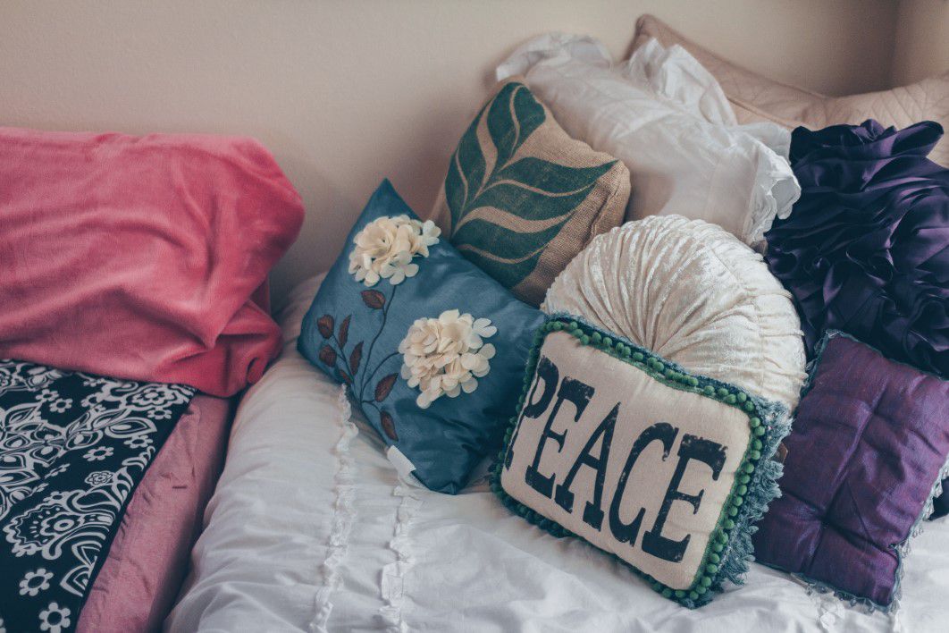 Peace Pillow Bedroom