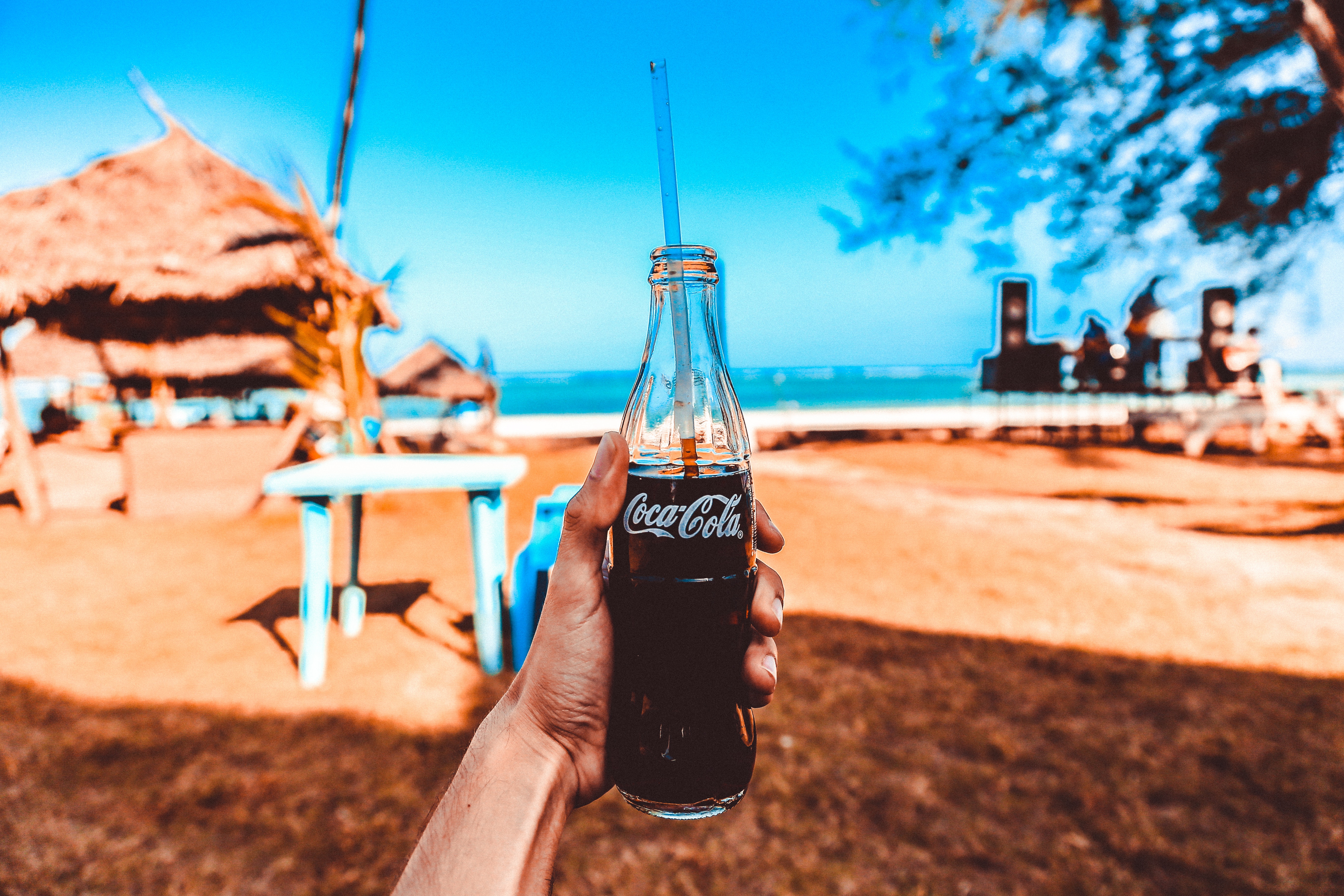 Tropical Beach Blue Sky