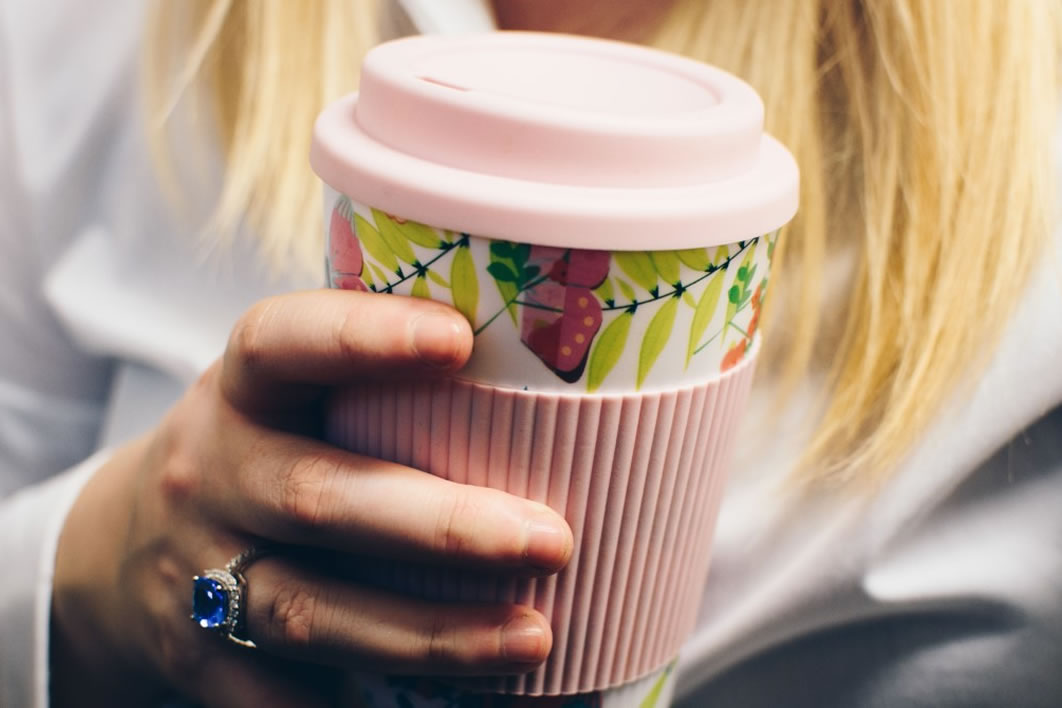 Pink Cup Isolated On White Stock Photo 262665362