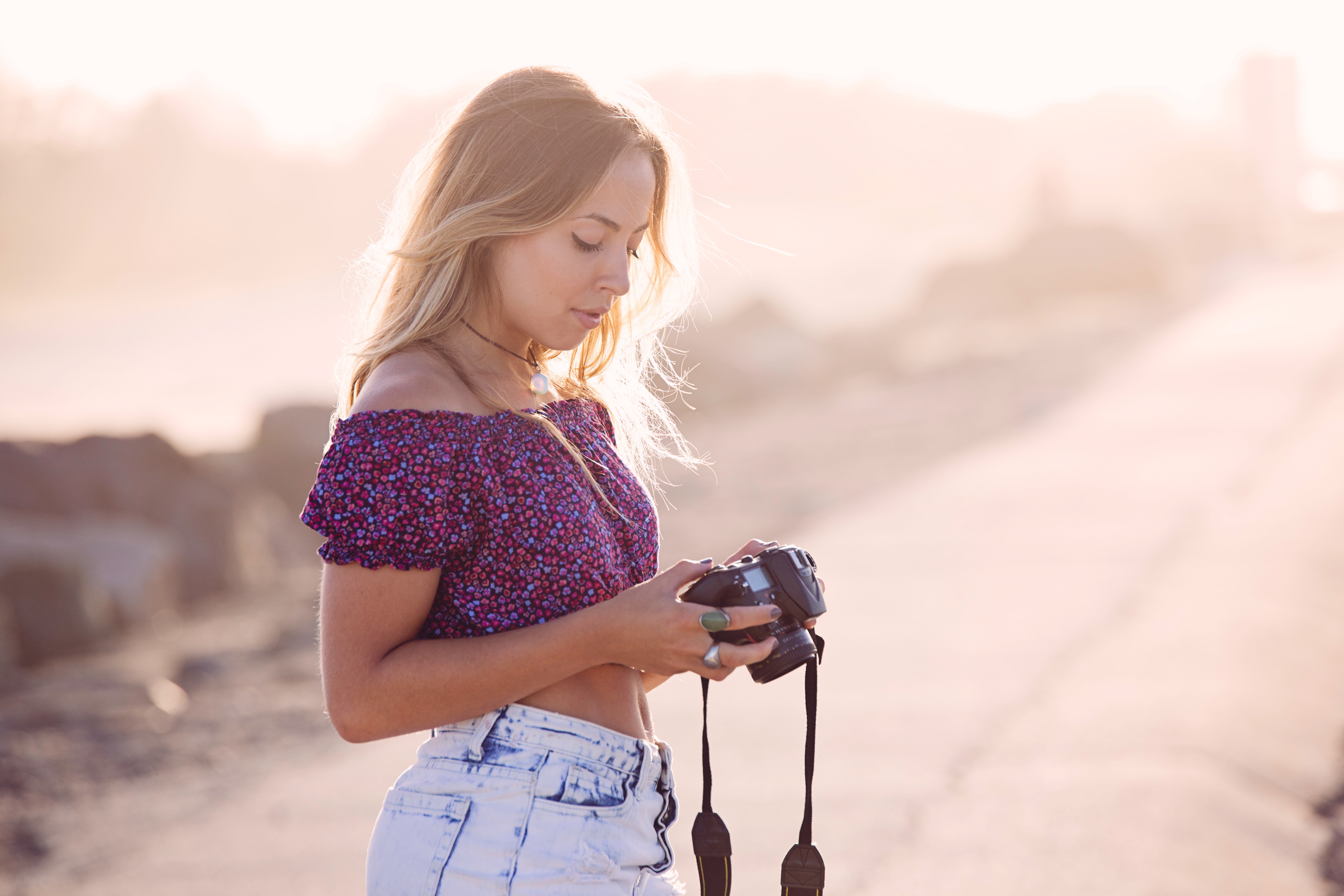 Woman Photographer Camera