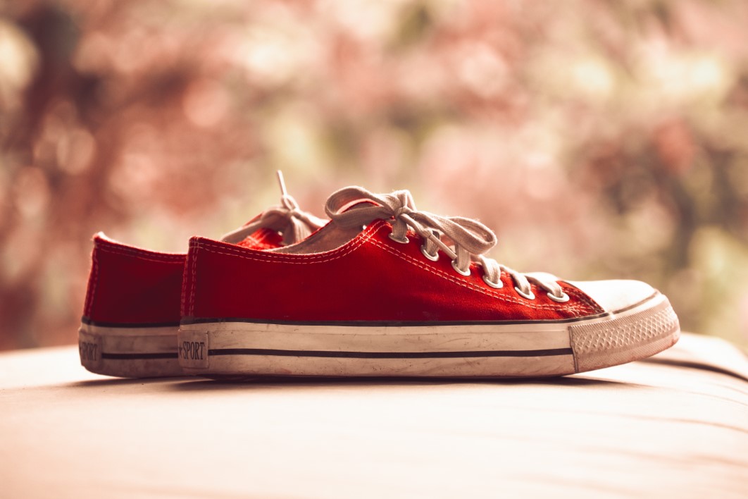 Red Sneakers Canvas Shoes
