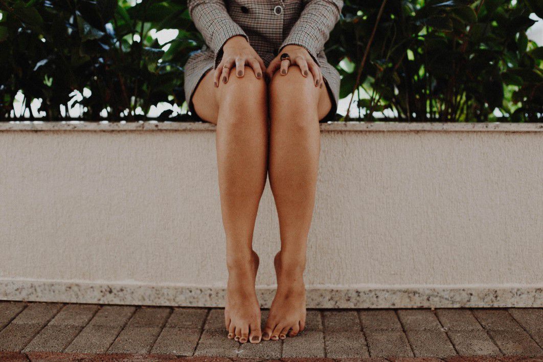 Legs Barefoot Woman