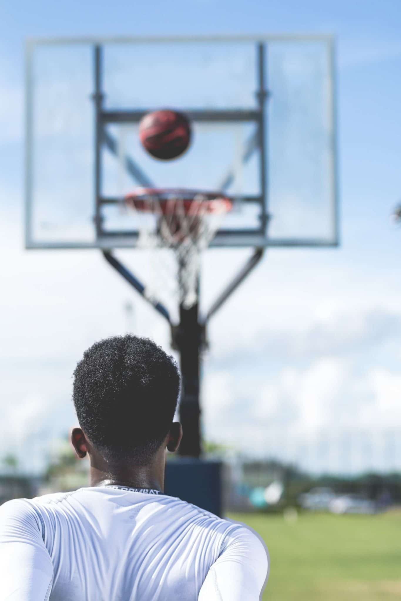 Man Throwing Basketball