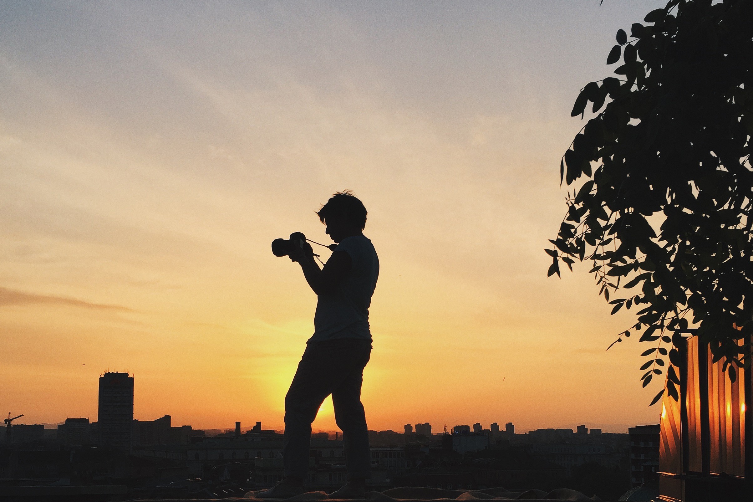 Photographer Silhouette Camera