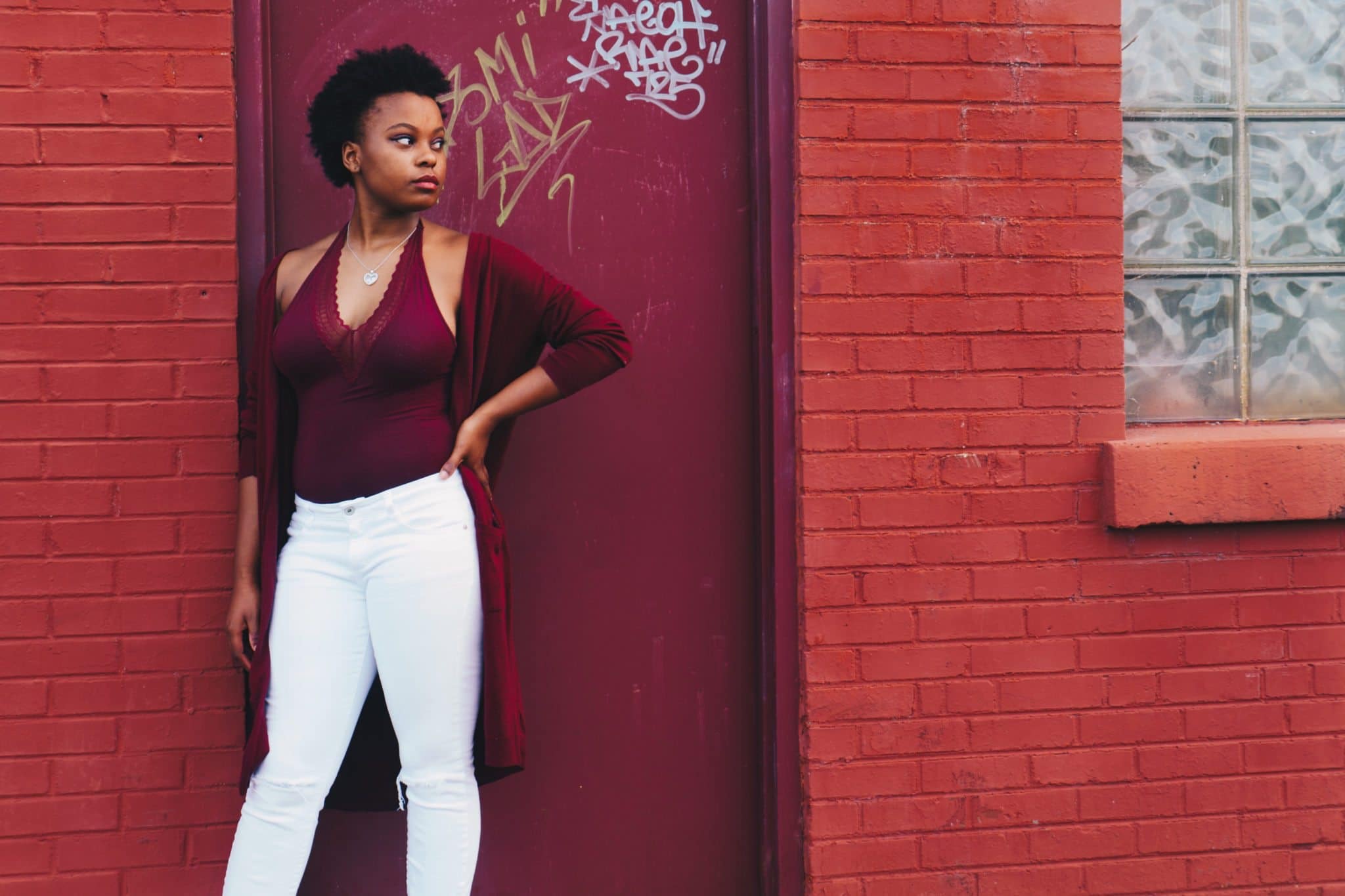 Woman Doorway Portrait