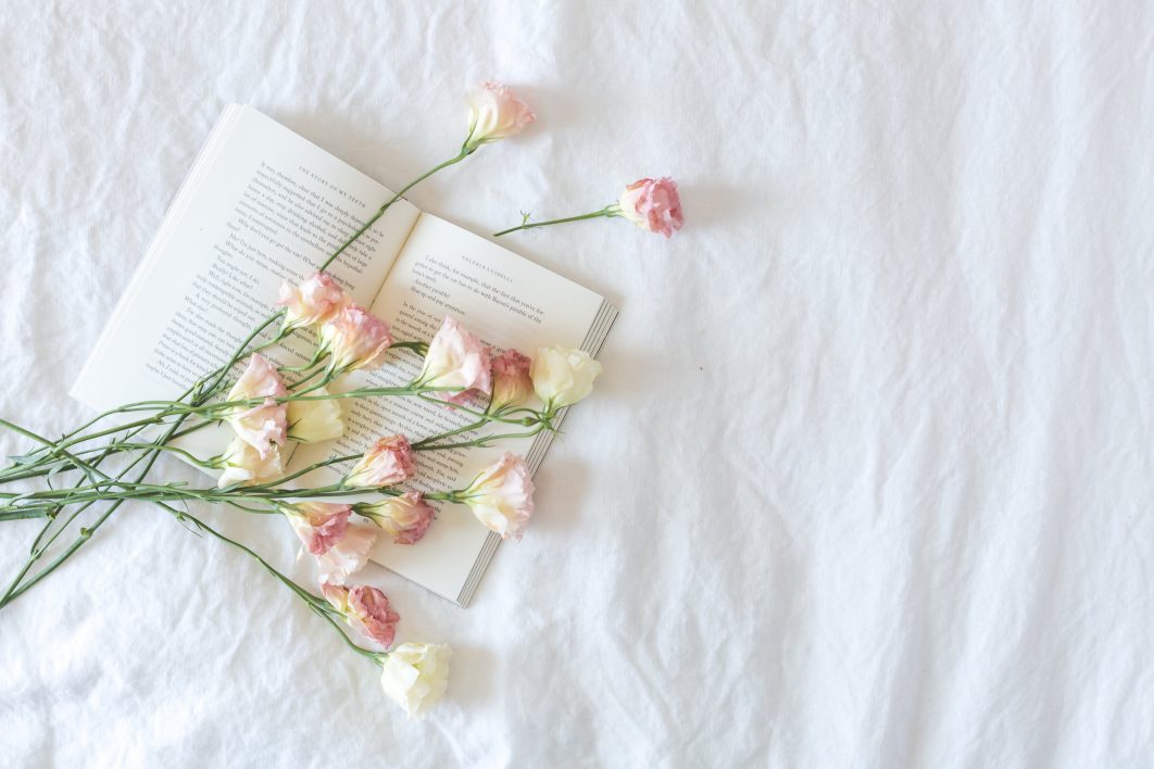 Bedroom With White Flowers