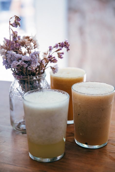 Smoothies With Flowers