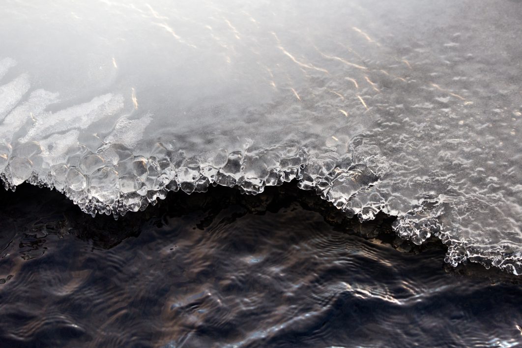 Icy River Water
