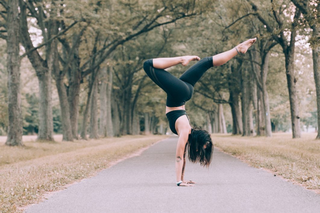 Woman Forest Yoga Pose